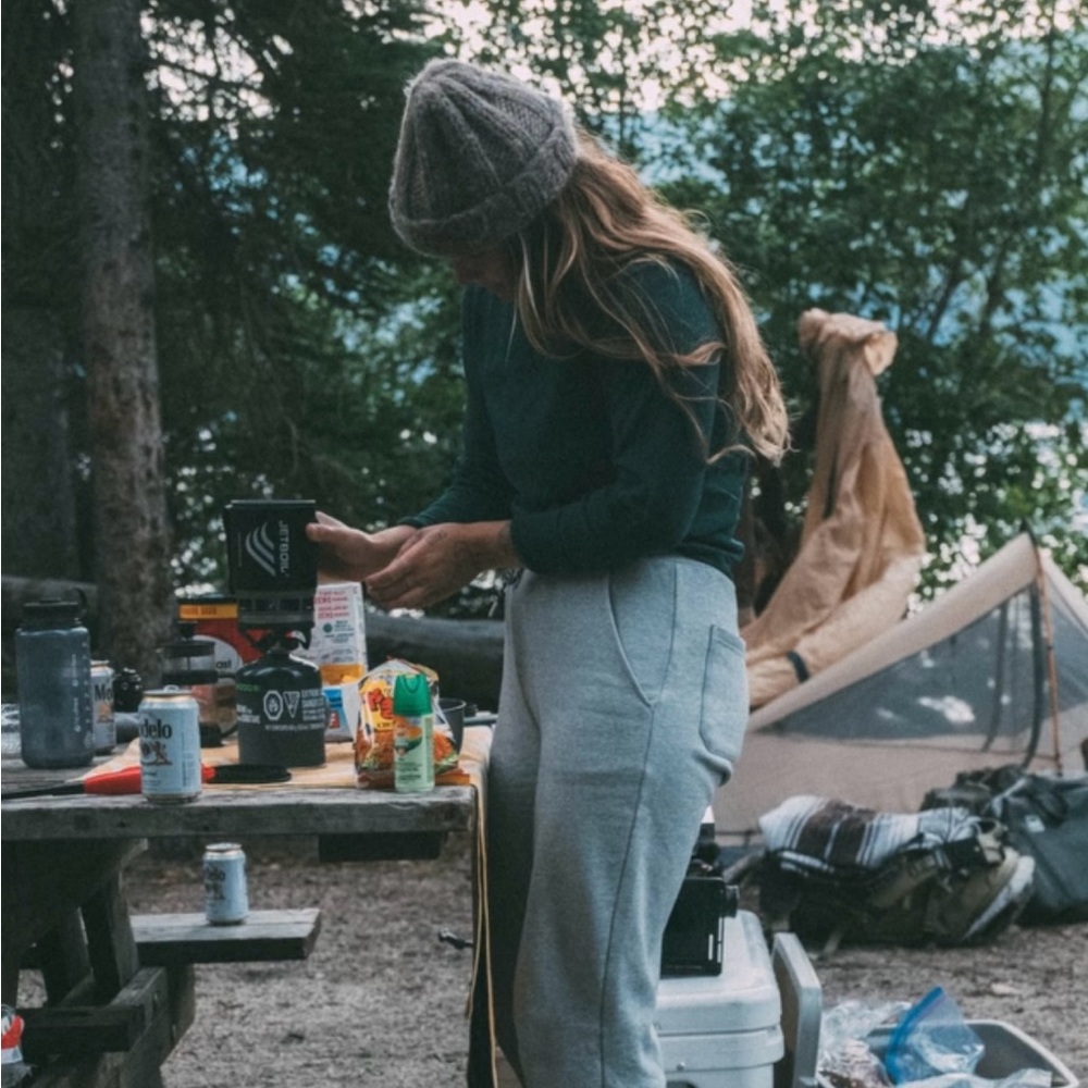 Cozy Gray Lounge Pants Bearded Goat